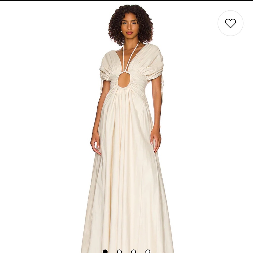 Andrea Iyamah Xena dress In vanilla